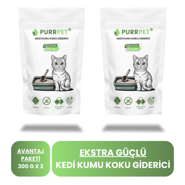 PurrPet Kedi Kumu Koku Giderici Avantaj Paketi 300 G x 2